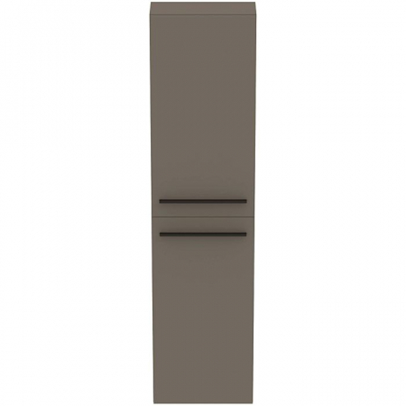 Colectia I.Life S - Coloana inalta 2 usi gri cuart mat I.LIfe S manere negru mat