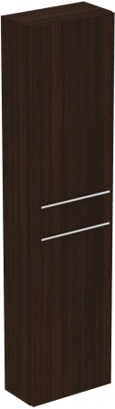 Colectia I.Life S - Coloana inalta 2 usi stejar cafeniu I.LIfe S manere crom mat