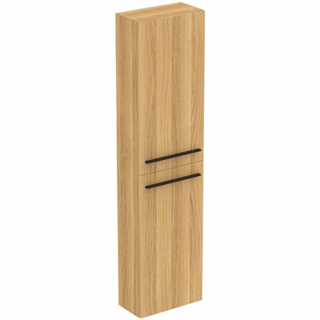 Colectia I.Life S - Coloana inalta 2 usi stejar natural I.LIfe S manere negru mat