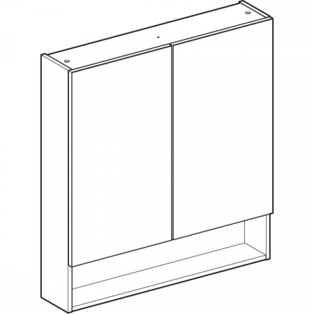Dulap baie cu oglindă Selnova Square Geberit 80 cm [2]