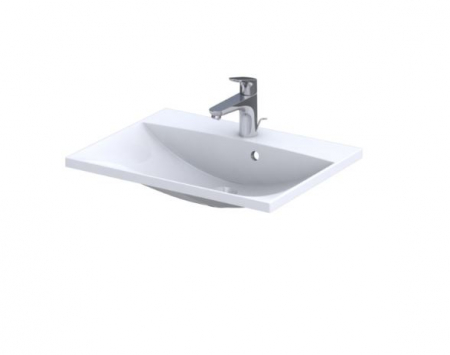 Set mobilier suspendat baie si lavoar Horyzont Oristo 60 cm [2]