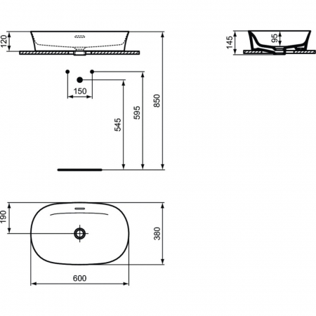 Lavoar 60 cm Ipalyss Ideal Standard [3]