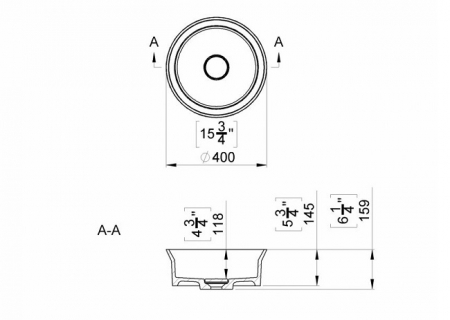 Lavoar rotund Dresda Cast Marble [2]