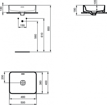 Lavoar 50 cm Strada II Ideal Standard [4]