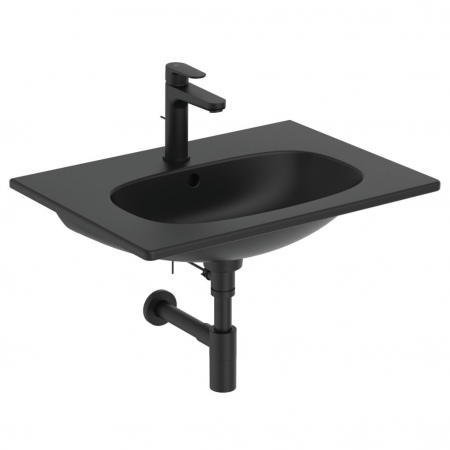 Lavoare pe mobilier - Lavoar 62,5 x 45 cm silk black Tesi Standard T3510V3