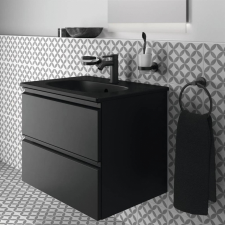 Lavoar 60 x 46 cm silk black Connect Cube Design Standard E0298V3 [1]