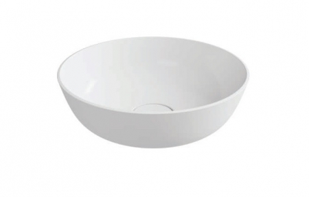 Cast Marble - Lavoar rotund pe blat Alessia Cast Marble 40x40 cm