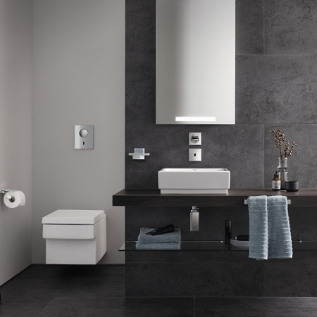 Lavoar patrat pe blat 40x40 cm Cube Ceramic Grohe  [4]