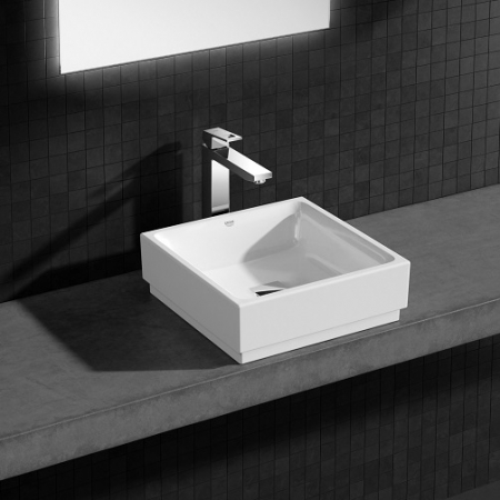 Lavoar patrat pe blat 40x40 cm Cube Ceramic Grohe  [3]