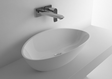 Lavoar pe blat Praga Cast Marble 59x36 cm [1]