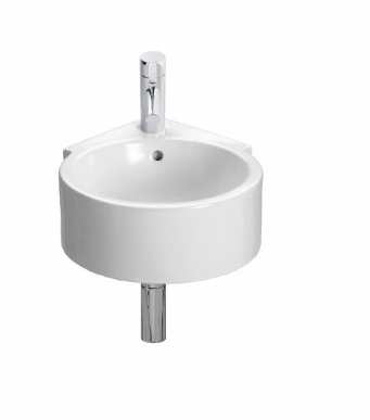Lavoare suspendate,semipiedestal - Lavoar de colt rotund 39,5 cm Isla