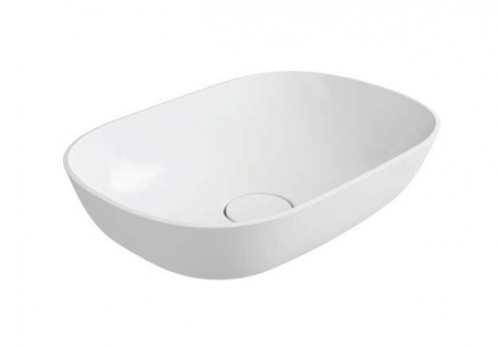 Cast Marble - Lavoar oval pe blat Alessia Cast Marble 50x35 cm