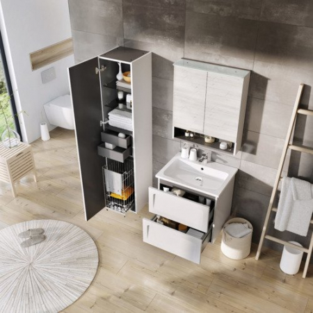 Set mobilier 60 cm Beryl Oristo alb mat si lavoar Beryl [2]