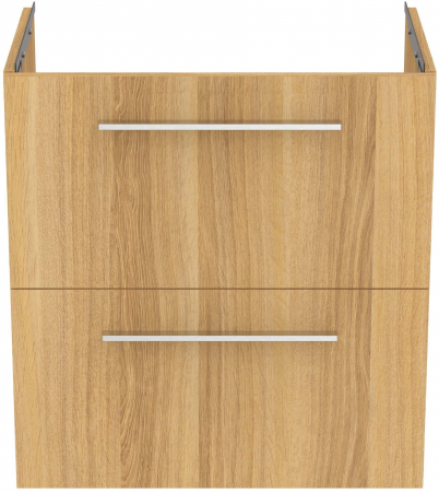 Mobilier de baie 60 cm stejar natural I.Life S cu manere crom mat