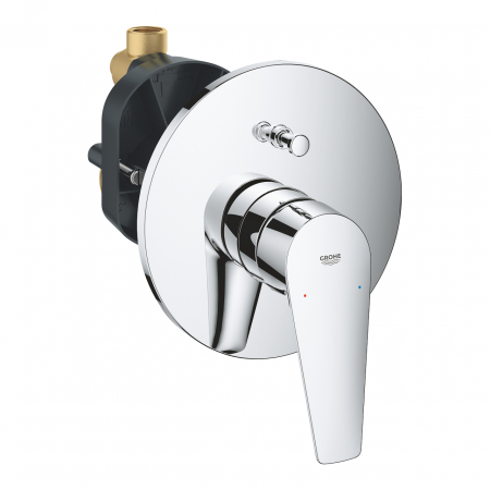 Baterii - Set baterie cadă-dus incastrata monocomandă Bauedge Grohe 16,3 cm