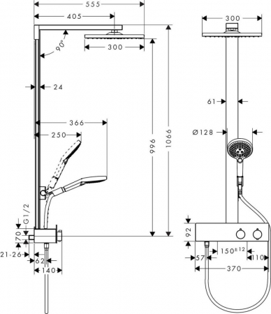 Set dus Hansgrohe Raindance E300 [2]