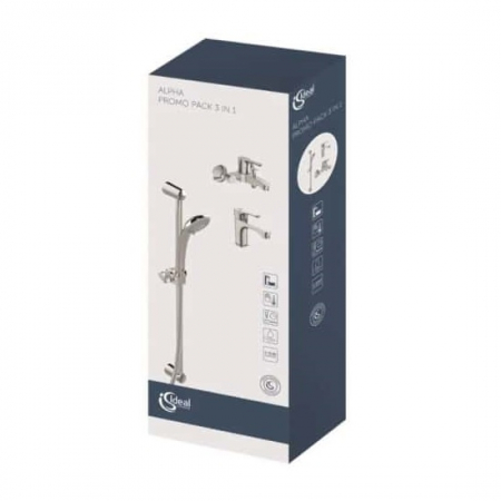 Set baterii 3 in 1 Baterie lavoar, baterie cada si set de dus Ideal Standard Alpha [1]