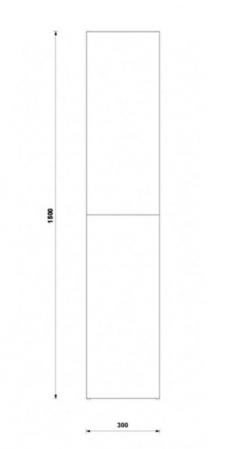 Coloana cu 2 usi 150 cm Daily stejar rustic [1]
