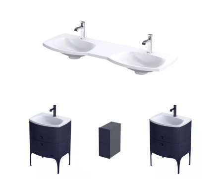 Lavoare - Set mobilier si lavoar 144 cm Louis