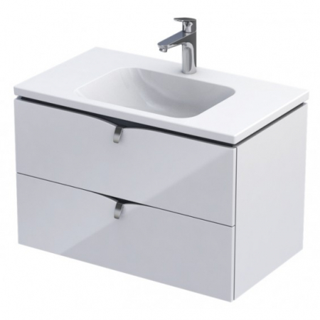 Set mobilier suspendat baie Siena și lavoar Amelia Oristo 80 cm
