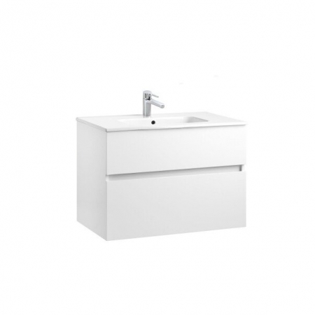Mobilier baie suspendat - Set mobilier pentru baie suspendat și lavoar Smile Gala Jade 81 cm