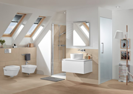 Set vas WC suspendat cu DIRECT FLUSH si capac soft close Architectura VILLEROY & BOCH [4]