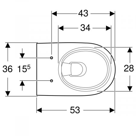 Vas WC suspendat 53 cm Selnova [2]