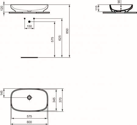 Lavoar 60 cm I.Life B [1]