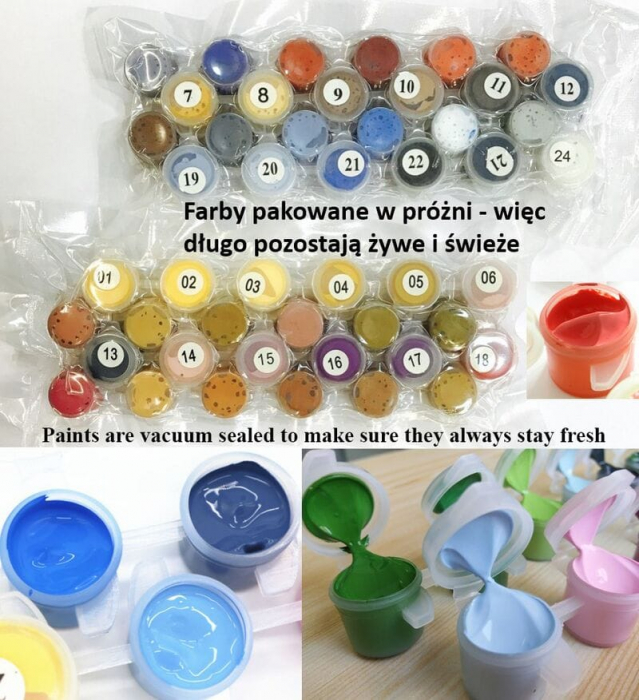 Set pictura pe numere, cu sasiu, Violonista, 40x50 cm [4]