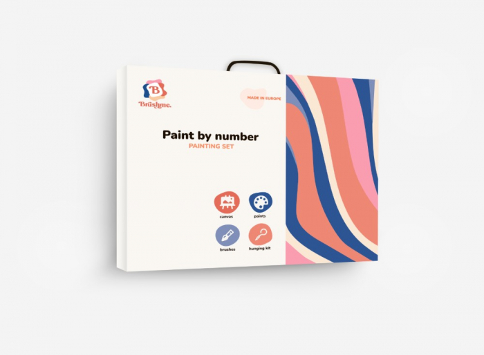 Set pictura pe numere, cu sasiu, Apus, 40x50 cm [5]