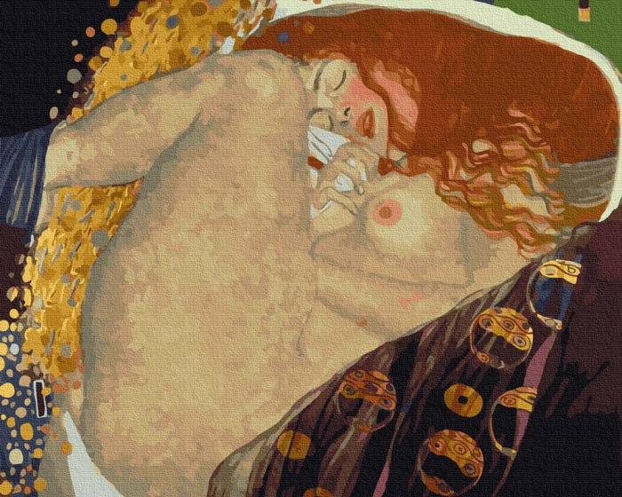 Set pictura pe numere, cu sasiu, Danae - Klimt, 40x50 cm [1]