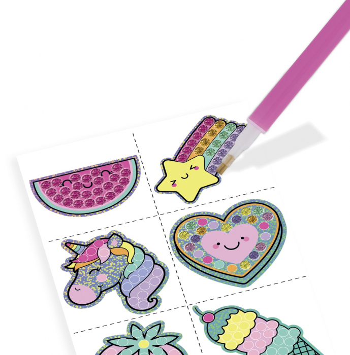 Set 12 goblenuri cu diamante sticker, curcubeu [2]