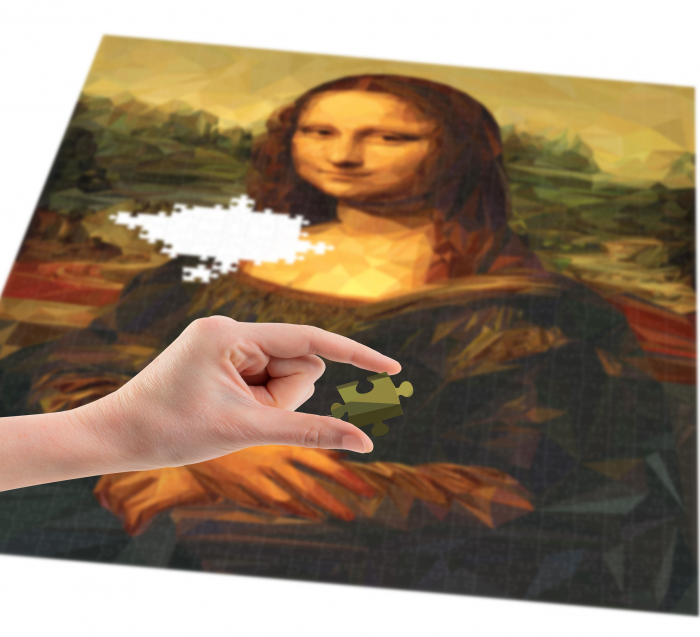 Puzzle Art, Mona Lisa, da Vinci, 50x70 cm,1000 piese [2]