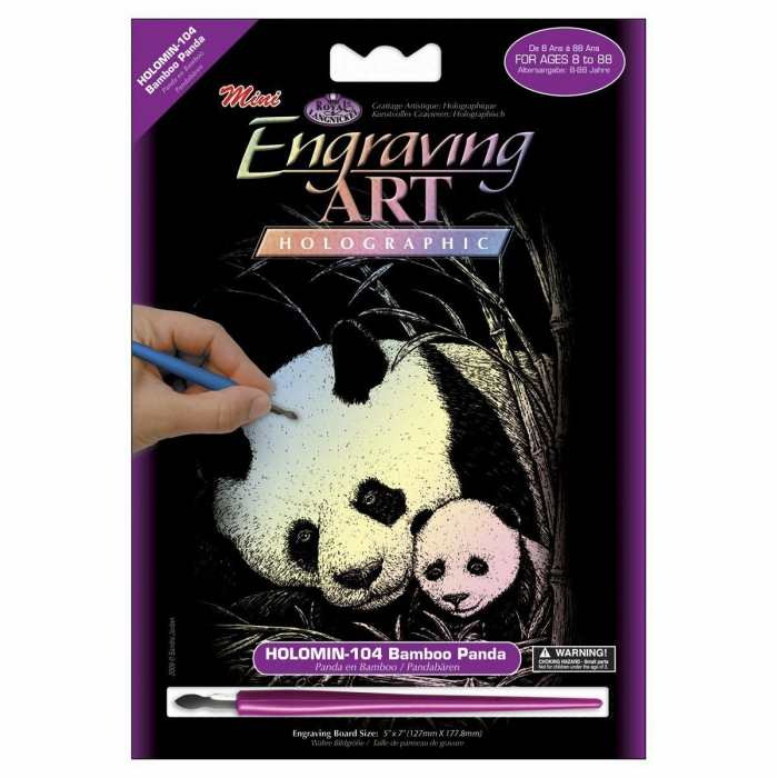 Set gravura holografica, Panda, A5 [2]
