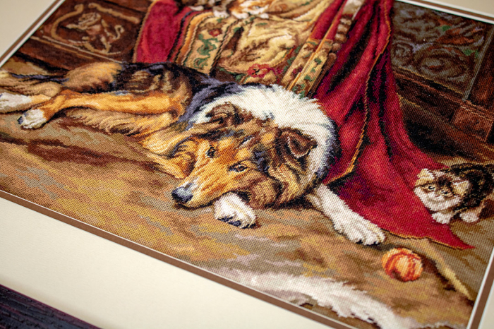 Set goblen, Prieten indispus, 32x24 cm [3]