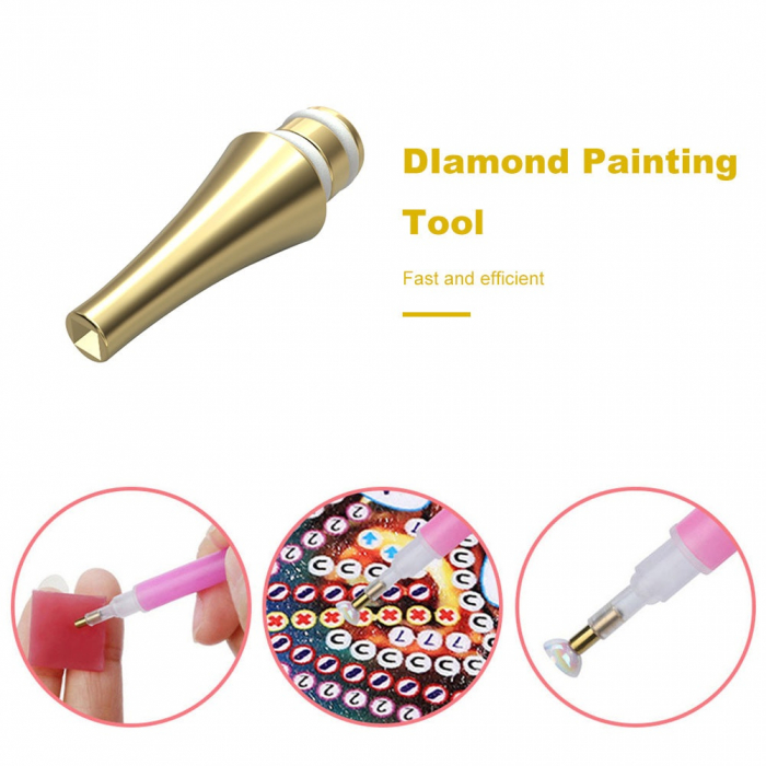 Capat metalic, diamante patrate, pentru stiloul aplicator [4]