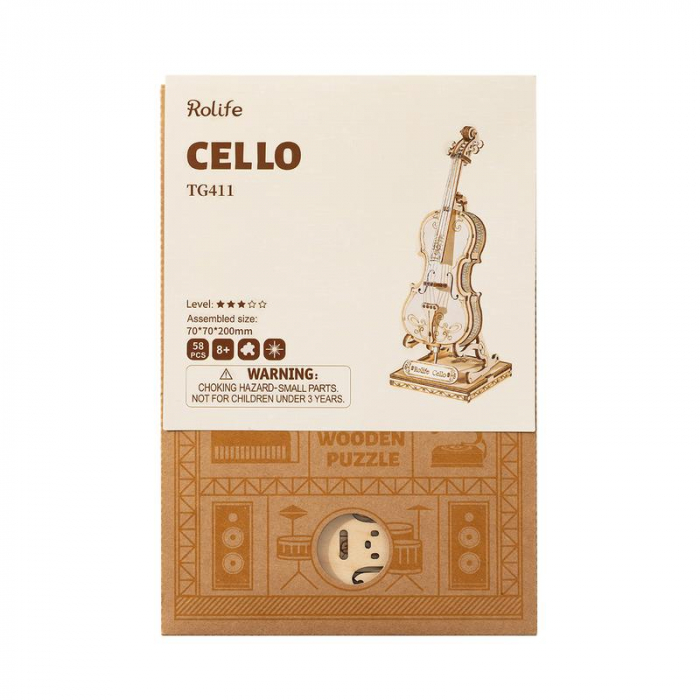 Puzzle 3D, Violoncel, 58 piese [6]