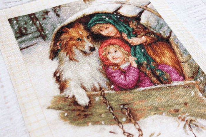 Set goblen, Sub adapostul lui Collie, 22x29 cm [3]