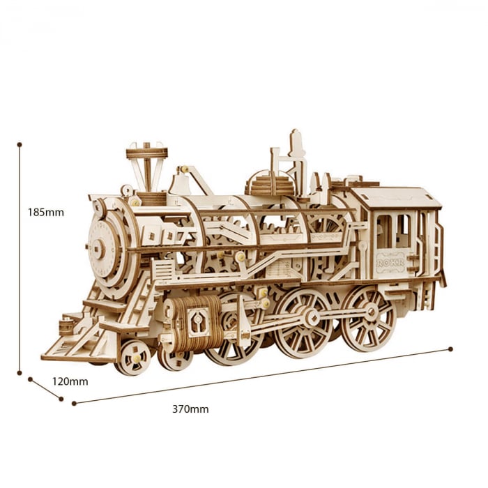 Puzzle 3D Locomotiva, Lemn, 349 piese [2]