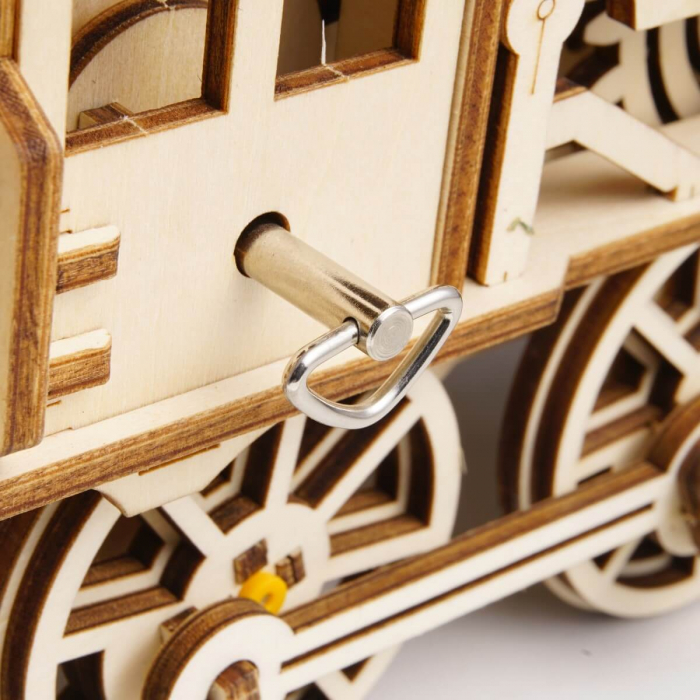 Puzzle 3D Locomotiva, Lemn, 349 piese [8]