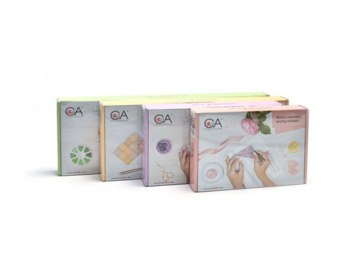 Set goblen cu diamante, fara sasiu, Doamna cu Caine, 48x38 cm [7]