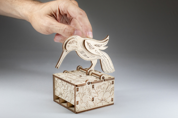 Puzzle 3D Mecanic, Pasare suport scobitori [2]