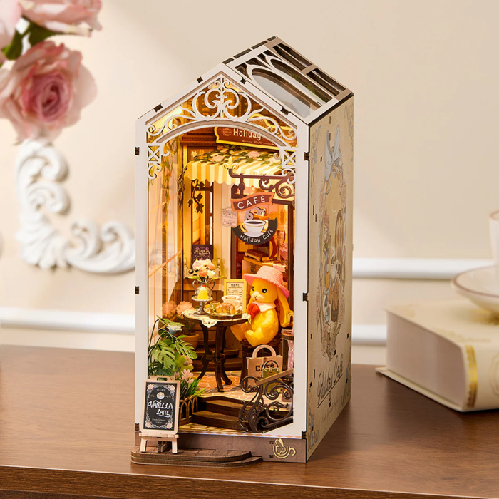 Book nook, Cotor de carte DIY, Cafeneaua din vacanta, 171 piese [5]