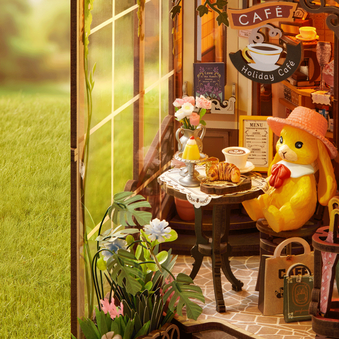 Book nook, Cotor de carte DIY, Cafeneaua din vacanta, 171 piese [13]