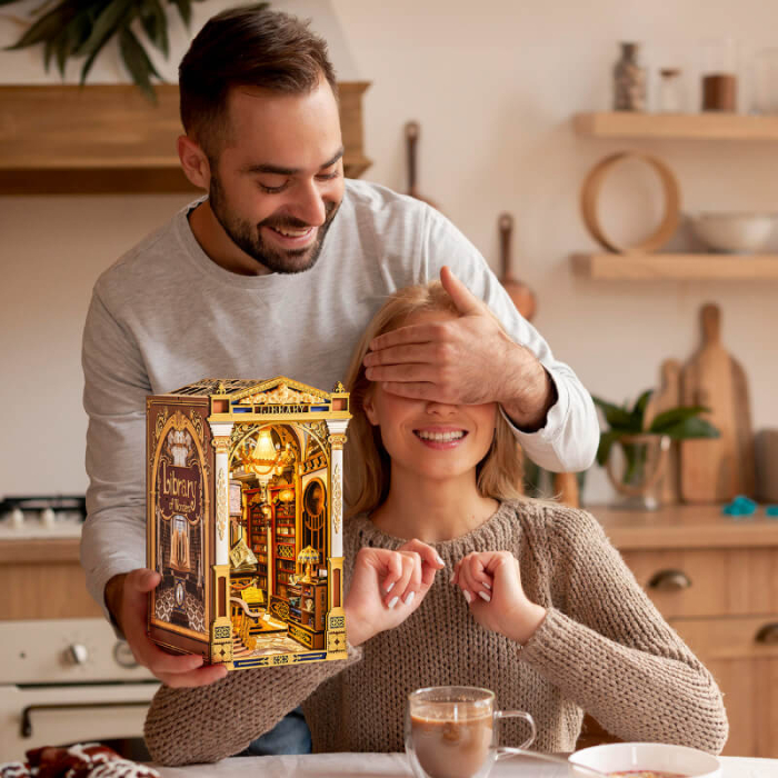 Book nook, Cotor de carte DIY, Biblioteca minunilor, 258 piese [8]