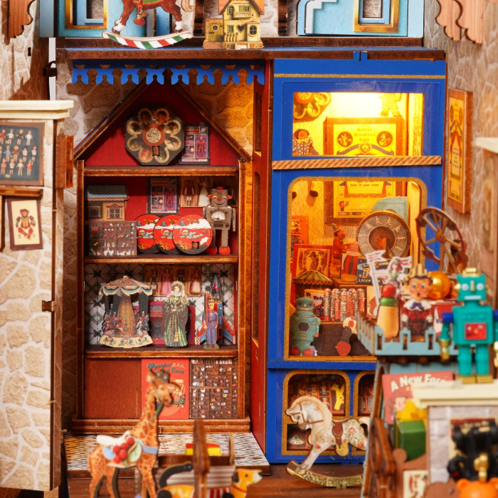 Book nook, Cotor de carte DIY, Magazin de jucarii, 380 piese [7]