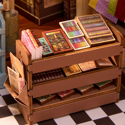 Book nook, Cotor de carte DIY, Papetaria inteleptilor, 472 piese [6]