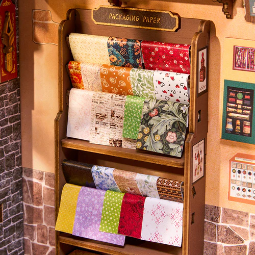 Book nook, Cotor de carte DIY, Papetaria inteleptilor, 472 piese [7]