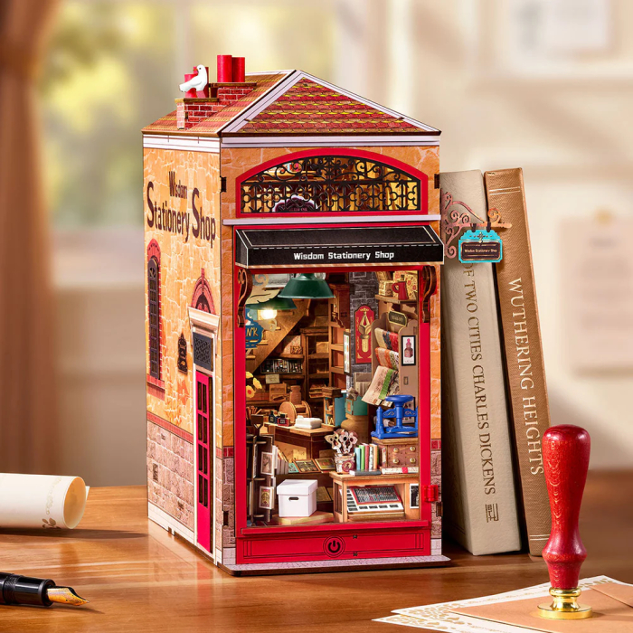 Book nook, Cotor de carte DIY, Papetaria inteleptilor, 472 piese [9]