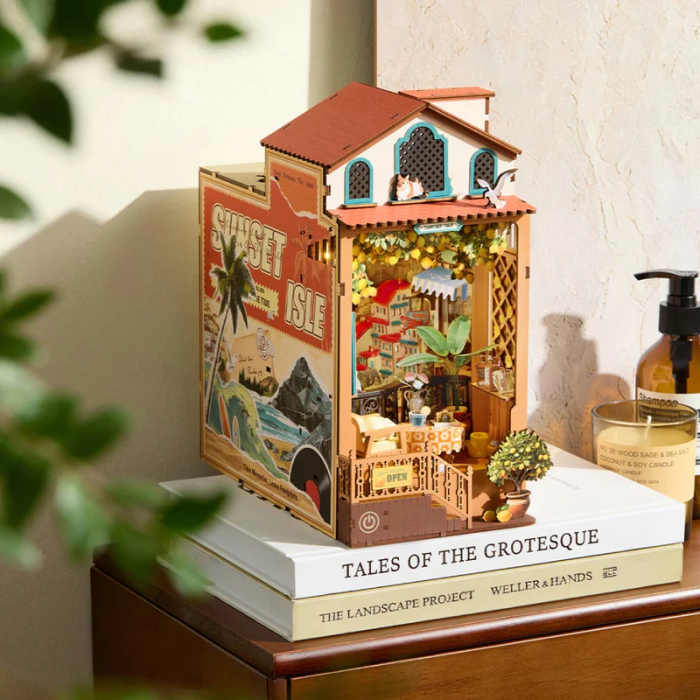 Book nook, cotor de carte DIY, Insula soarelui rasare, 284 piese [5]